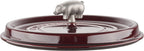 Staub Cast Iron 6-qt Cochon Shallow Wide Round Cocotte - Grenadine, Made in France