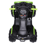 12 Volt Ride ON Toys, Battery Powered Ride ON Toys Car, 4-Wheeler ATV Ride ON Car w/ 3.7mph Max, 2 Speed, LED Lights, AUX Jack, Radio, Electric Motorcycle for Boys, 3-8 Years Old, Green, W1879