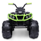 Kids Electric Ride ON Toys, Quad Ride ON Toys 12 Volt Car, 4-Wheeler ATV Ride ON Car w/ 3.7mph Max, 2 Speed, LED Lights, AUX Jack, Radio, Powered Motorcycle for Boys, 3-8 Years Old, Green, W1857