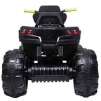 Kids Electric Ride ON Toys, Quad Ride ON Toys 12 Volt Car, 4-Wheeler ATV Ride ON Car w/ 3.7mph Max, 2 Speed, LED Lights, AUX Jack, Radio, Powered Motorcycle for Boys, 3-8 Years Old, Green, W1857