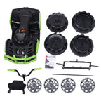 12 Volt Ride ON Toys, Battery Powered Ride ON Toys Car, 4-Wheeler ATV Ride ON Car w/ 3.7mph Max, 2 Speed, LED Lights, AUX Jack, Radio, Electric Motorcycle for Boys, 3-8 Years Old, Green, W1879