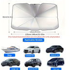 Protect Your Car from the Sun with this Portable, Foldable Car Windshield Sunshade!