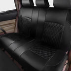 Upgrade Your Car Interior With 9Pcs/Set Quilted Leather Thread Pressing Seat Covers - Airbag Compatible &amp; Breathable!