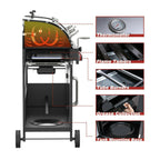 Gas Charcoal Grill Combo 3-Burner Dual Fuel Grill Combo ZH3002SN