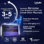 2 Packs CellLabs Posh D-Centa Deer Placenta Stemcell Supplement – High Antioxidants Functional Therapeutic Supplement, Resveratrol, For Immune Support, Skin Health, Well-Being 120 capsule for 4 Months