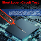 Power Circuit Probe Tester 6-24V DC Test Light Short Circuit Automotive Component Electrical Polarity Identify Continuity Tester Overload Protection