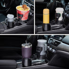2 in 1 Large Car Cup Holder Extender Adapter THIS HILL with Adjustable Base&amp;Locking Function,All Purpose Cup Holder Expander for Car for Less Than 5.35" Large Bottles&amp;Drinks,2023 Upgraded
