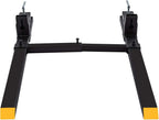 Clamp on Pallet Forks w/Adjustable Stabilizer Bar -60" 2000lbs Max- Pallet Forks Clamp On for Tractor Bucket （60inch Total Length）