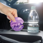 Nipichsha Car Cup Holder Coasters, Car Coasters for Cup Holders, 2 Pack Anti Slip Insert Coasters, Rubber Car Cup Mat with A Finger Notch, Cute Car Interior Accessories for Women Men (Purple Marble)