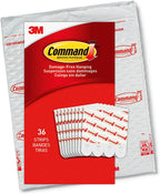 Command Large Refill Adhesive Strips, Damage Free Hanging Wall Adhesive Strips, 20 White Command Strips &amp; Medium Refill Adhesive Strips, 36 White Strips &amp; Small Refill Strips, White, 64-Strips