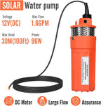 ECO-WORTHY Solar Well Pump Kit with Battery Backup, 12V Solar Water Pump + 100W Solar Panel Kit + 10Ah Battery for Well, Irrigation, Filling Water Tank-DELIVERY IN 2 PARCELS