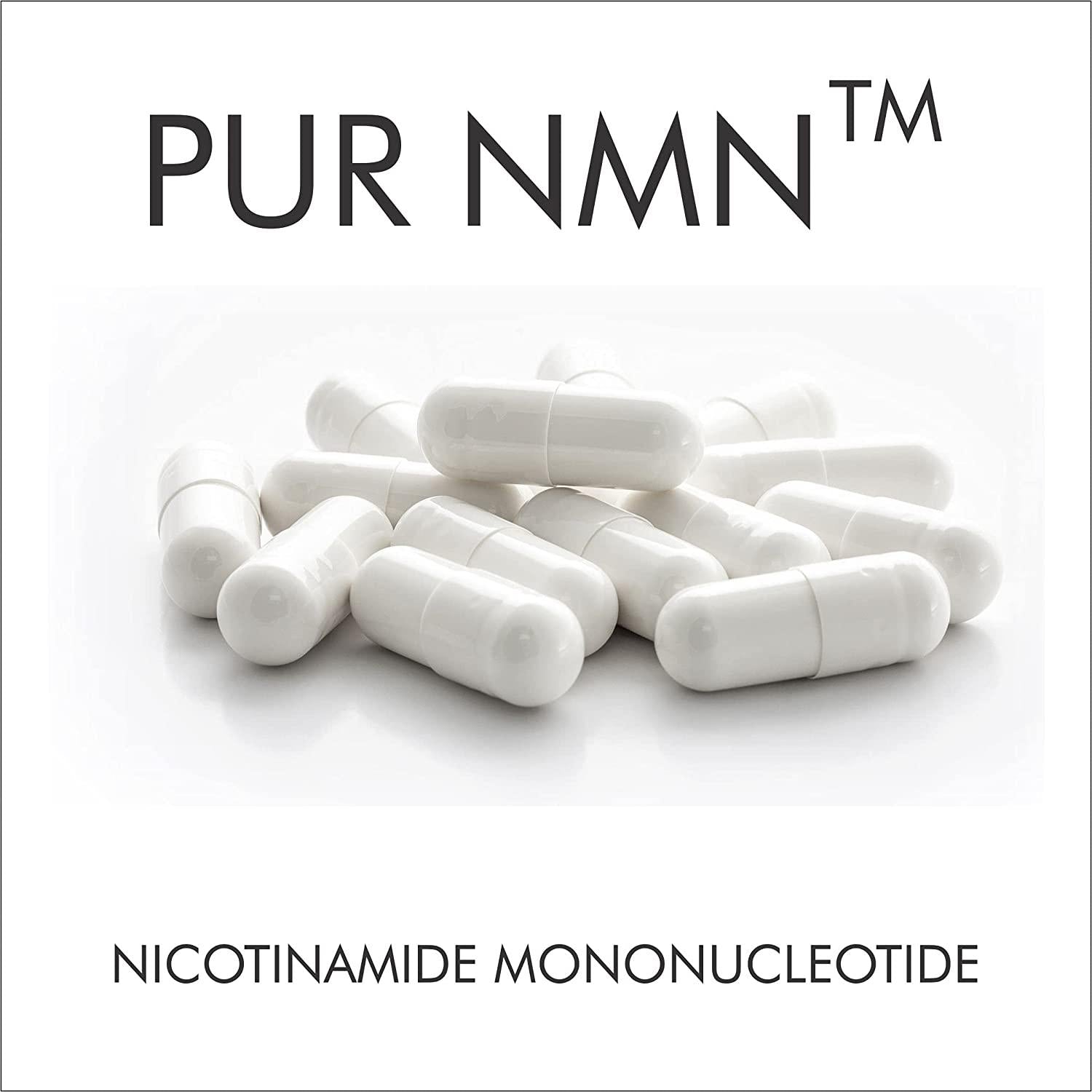 PUR NMN (nicotinamide mononucleotide) 300 Capsules, 250mg Count, Pharmaceutical Grade NMN, Best Price per Capsule, NAD Supplement