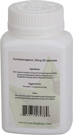 Crackaging Super-Absorption Cycloastragenol 99% (25mg/Cap, 90 Caps in 3 Bottles)