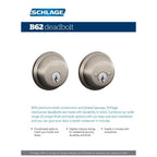Bright Brass Double Cylinder Deadbolt