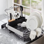 KitchenAid Full Size Expandable Dish-Drying Rack, 24-Inch, Black