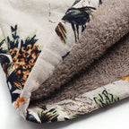 hooded vintage floral jacket
