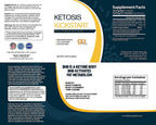 Bulk Buy Ketosis Kickstart - 2000 CT beta-hydroxybutyrate Salts for Ketogenic Diet in a Clear Square Grip Jar