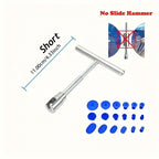 Car Dent Remover Tool, Paintless Dent Repair Dent Puller Kit Slide Hammer Tools With 18pcs Thickened Blue Tabs For DIY Automobile Body Dent Removal