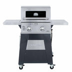 2 Burner BBQ Gas Grill Barbeque Outdoor Coo Side Tables