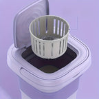 8L Foldable Mini Washing Machine: Fully Automatic Portable &amp; Compact For Baby &amp; Toddler Clothes, Underwear, Panties &amp; Socks!