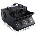 Yescom 3in1 LED Fog Bubble Machine DMX Remote Control Music Festival Stage