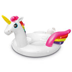 Adult Inflatable Unicorn Party Island Pool Lounger Float, White, 57266EP