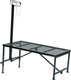 Weaver Leather Livestock Steel Trim Stand - Adjustable and Durable Trimming Stand for Sheep, Goats, and Other Livestock - Wire Headpiece Holds Animals in Place During Grooming, Black