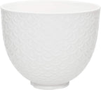 KitchenAid Ceramic Bowl 5-Quart Mixer- Mermaid Lace White