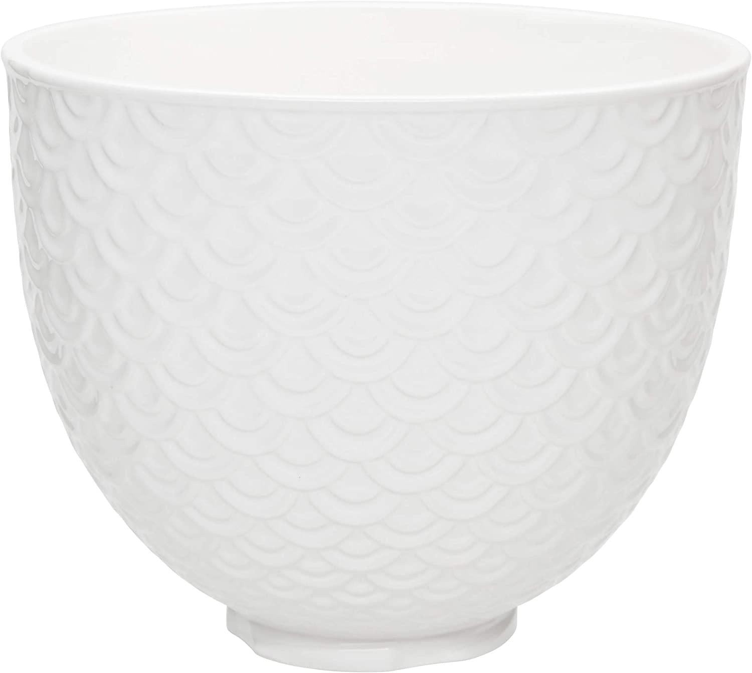KitchenAid Ceramic Bowl 5-Quart Mixer- Mermaid Lace White