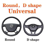 Bling Soft Faux Leather Car Steering Wheel Cover Non-Slip Heat And Cold Protector