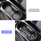 Nightmare Before Christmas Jack Skellington 2-Piece 2.75" Car Cup Holder Coasters, Cool Funny Fun Cartoon Silicone Skull Car Interior Coasters 2PCS Car Coasters for Cup Holders by FLYEEGO