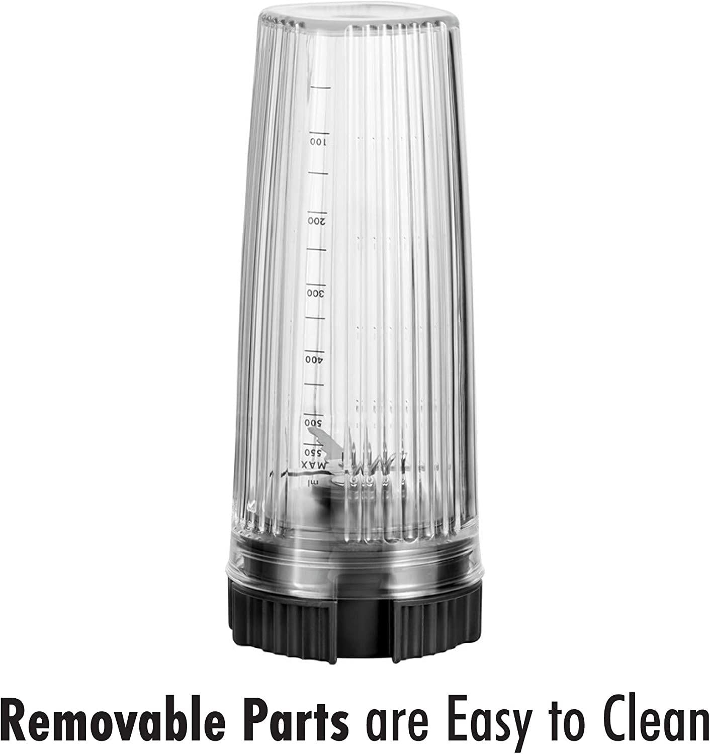 ZWILLING Enfinigy Personal Blender, Piranha Teeth Cross Blade for Ultimate Blending, Smoothies, Shakes and More, 20 fl oz Breakproof Travel Cup with Lid, BPA Free, Black
