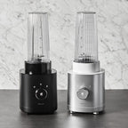 ZWILLING Enfinigy Personal Blender, Piranha Teeth Cross Blade for Ultimate Blending, Smoothies, Shakes and More, 20 fl oz Breakproof Travel Cup with Lid, BPA Free, Black