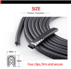 Car Door Protector Decoration Strip, Universal Auto Door EdBumper Protector Stickers Anti-Scratch Car Styling Moulding Strip
