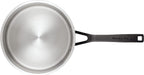 KitchenAid 5-Ply Clad Polished Stainless Steel Saucepan with Lid, 3 Quart