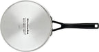 KitchenAid 5-Ply Clad Polished Stainless Steel Saucepan with Lid, 3 Quart