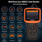 OBD2 Scanner Professional Auto Engine System Diagnostic Tool Lifetime Automotive DTC Lookup Code Reader Car Diagnostic Tool