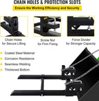 Mophorn Pallet Forks 58.7" 4000 Lbs Max, Clamp On Tractor Bucket Forks with Adjustable Stabilizer Bar, Heavy Duty Front Loader Forks, Fork Attachment for Skid Steer,Loader Bucket
