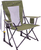 GCI Outdoor Comfort Pro Rocker Collapsible Rocking Chair &amp; Outdoor Camping Chair, Loden Green