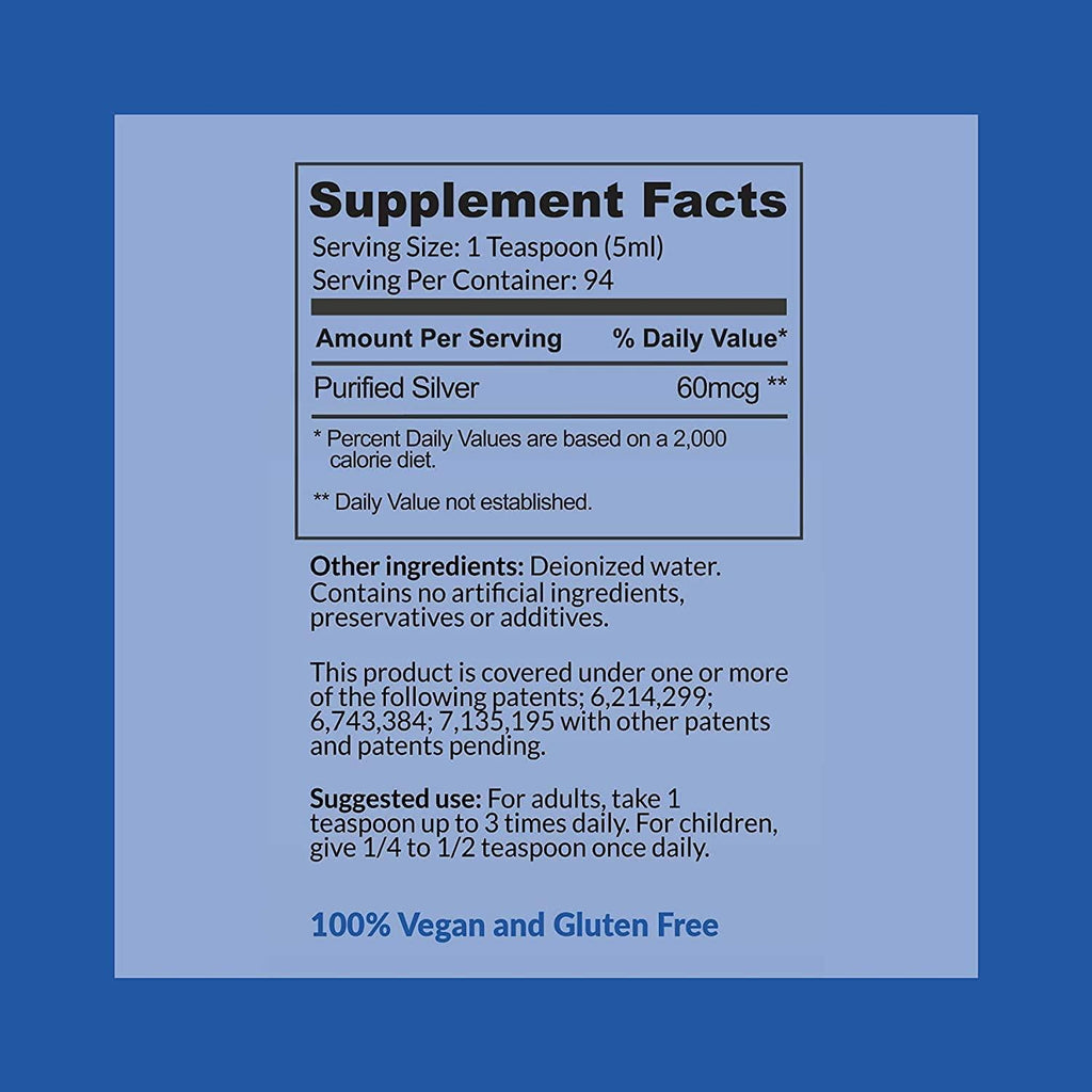 Colloidal Silver Liquid - 12 PPM Premium Silver Solution, 60 MCG Per Serving, All Natural, Vegan Immune System Support, Ionic Silver Water Daily Mineral Supplement (12- 16 Fl oz Bottles)