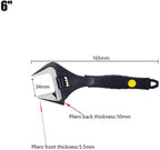 SPNEC 6/8/10/12 Inch Adjustable Spanner Multi-Function Ratchet Wrench Universal Key LarOpen End Wrench Hand Tools Repair Tools