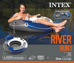 River Run 1 Person Floating Tube (6 Pack) &amp; River Run Loun(4 Pack)