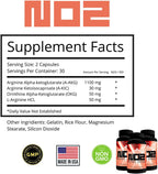 NO2 Nitric Oxide Supplement with L-Arginine, A-AKG, A-AKIC, and OKG for Muscle Vascularity, Pumps, Growth, and Energy Pre Workout N.O. Booster & Muscle Builder Bundle Packs (12)