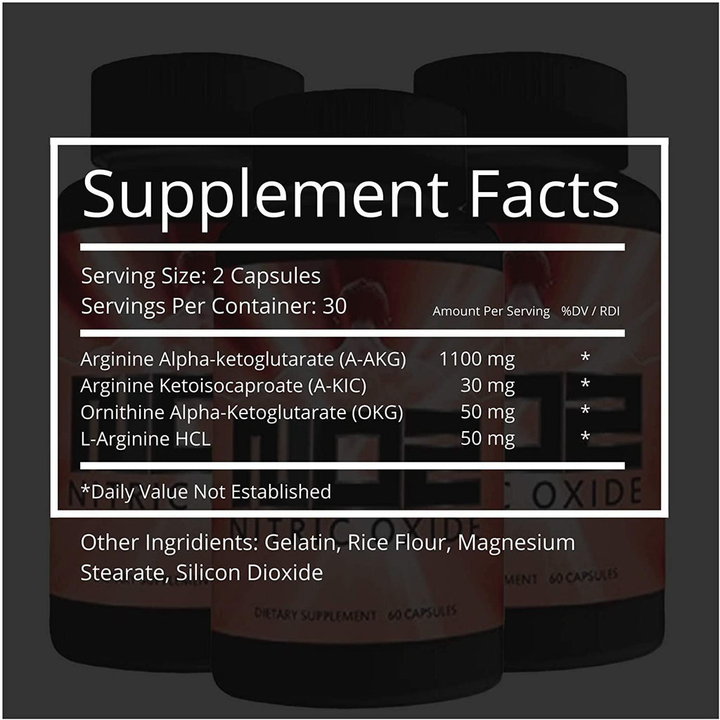 NO2 Nitric Oxide Supplement with L-Arginine, A-AKG, A-AKIC, and OKG for Muscle Vascularity, Pumps, Growth, and Energy Pre Workout N.O. Booster & Muscle Builder Bundle Packs (12)