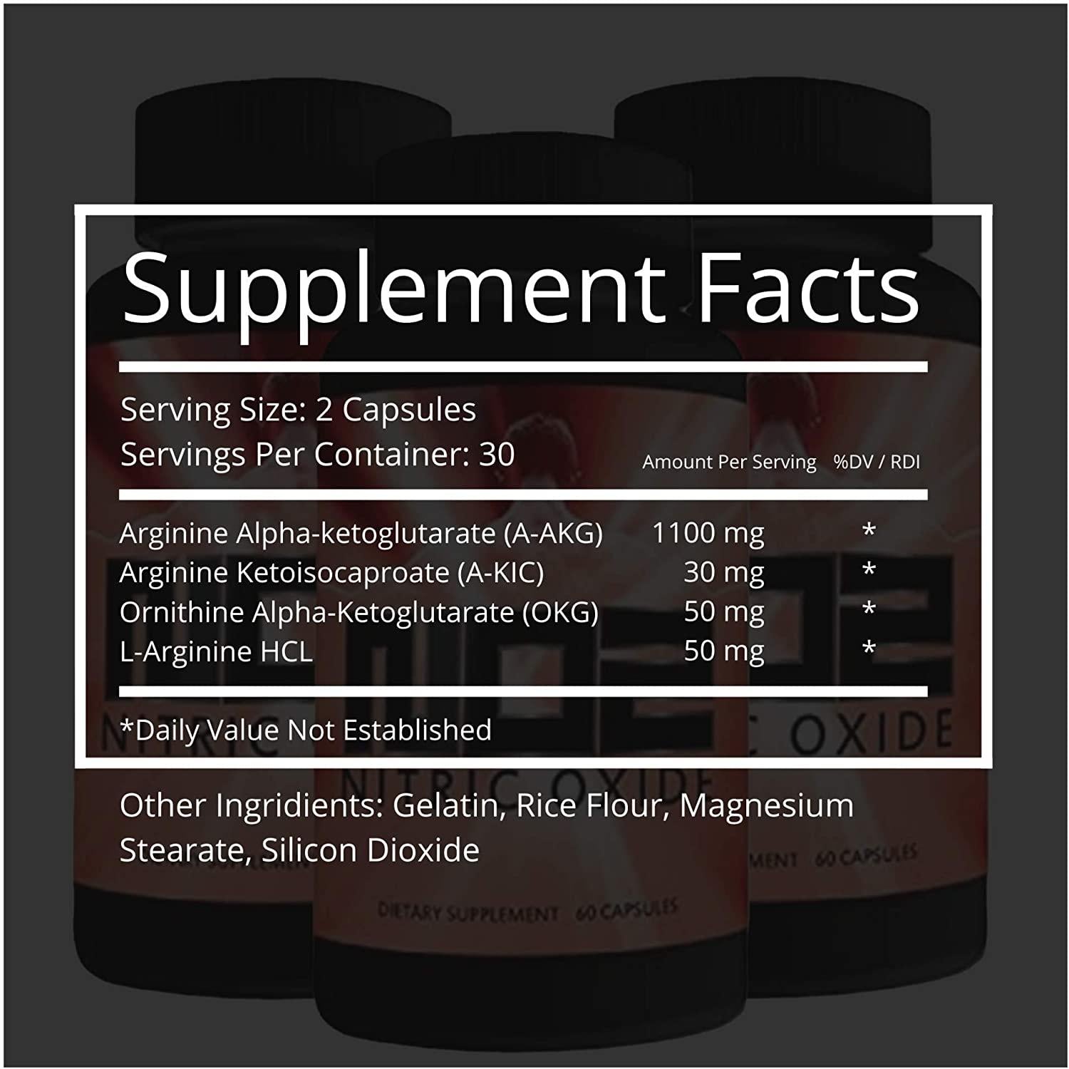 NO2 Nitric Oxide Supplement with L-Arginine, A-AKG, A-AKIC, and OKG for Muscle Vascularity, Pumps, Growth, and Energy Pre Workout N.O. Booster & Muscle Builder Bundle Packs (12)