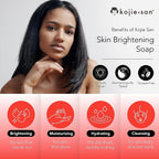 Kojie San Skin Brightening Soap - Original Kojic Acid Soap for Dark Spots, Hyperpigmentation, &amp; Scars with Coconut &amp; Tea Tree Oil - 65g x 3 Bars