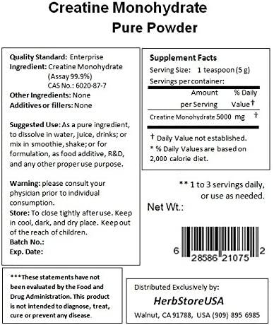 NuSci 100% Pure Creatine Monohydrate Micronized Powder (5000 Grams (11 lb))