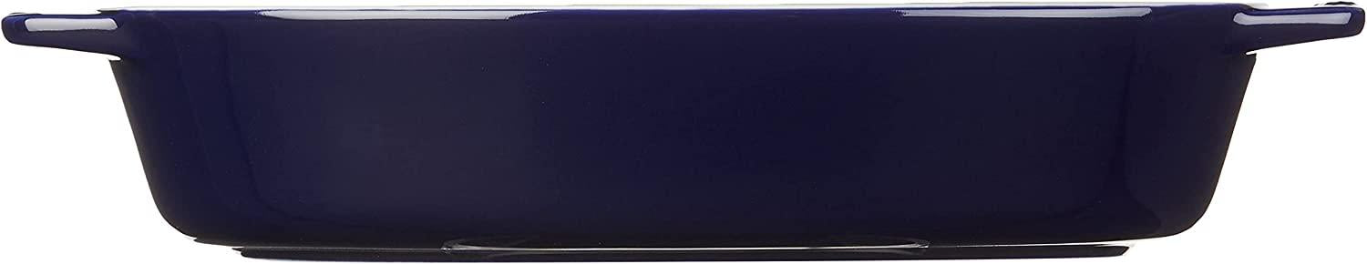 STAUB Ceramics Oval Baking Dish, 9-inch, Dark Blue