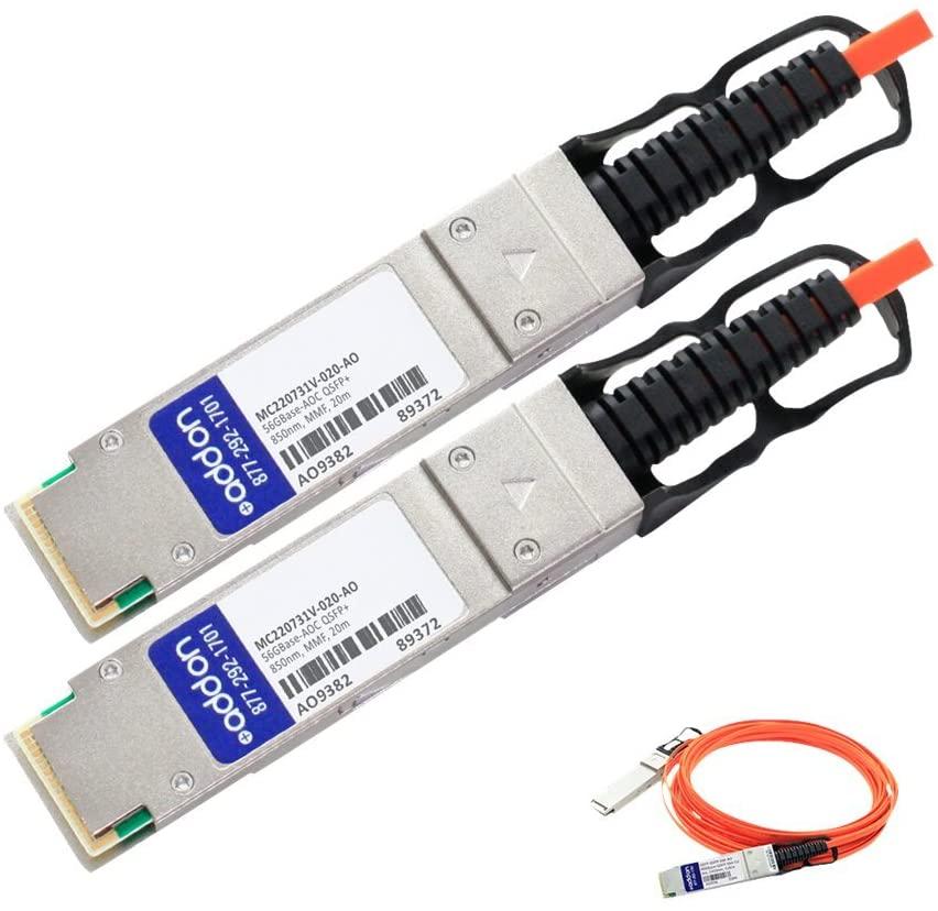 AddOn 20m Mellanox Compatible QSFP+ AOC (MC220731V-020-AO)