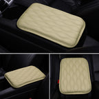 1PC Leather Car Armrest Mat, Universal Interior Auto Armrests StoraBox Mats Dust-proof Cushion Cover Armrest Waterproof Protector